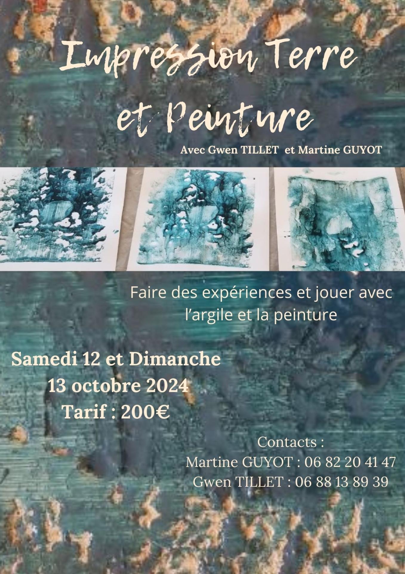 Flyer terre et peinture